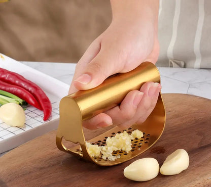 Stainless Steel Garlic Crusher