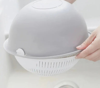 Double-layer Vegetable Washing Basin