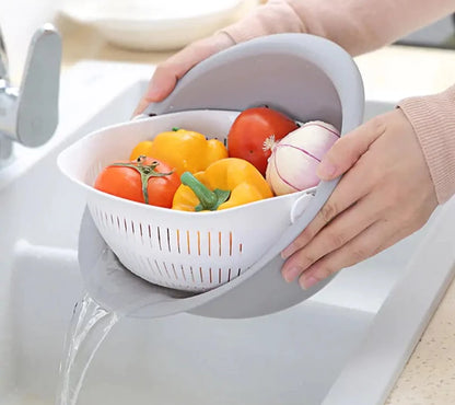 Double-layer Vegetable Washing Basin